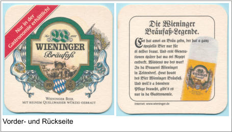 Vorder- und Rückseite
