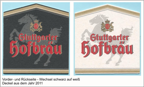 Vorder- und Rückseite - Wechsel schwarz auf weiß Deckel aus dem Jahr 2011