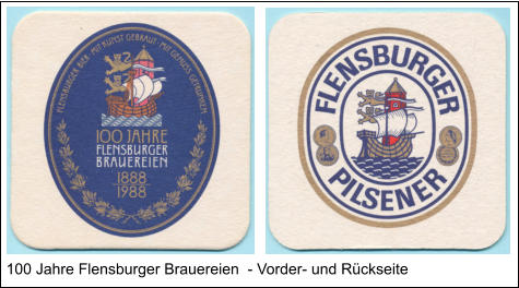 100 Jahre Flensburger Brauereien  - Vorder- und Rückseite