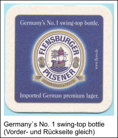 Germany`s No. 1 swing-top bottle (Vorder- und Rückseite gleich)
